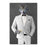 Wolf Drinking White Wine Wall Art - White Suit