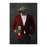 Alligator Drinking Beer Wall Art - Red and Black Suit