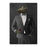 Alligator Drinking Red Wine Wall Art - Gray Suit