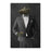 Alligator Drinking Whiskey Wall Art - Gray Suit