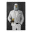 Bald eagle drinking beer wearing white suit canvas wall art