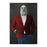 Bald eagle smoking cigar wearing red and blue suit large wall art print