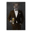 Cougar Drinking Beer Wall Art - Brown Suit