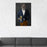 Cougar Drinking Beer Wall Art - Navy and Orange Suit