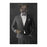 Cougar Smoking Cigar Wall Art - Gray Suit