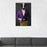 Cow Drinking Martini Wall Art - Purple and Yellow Suit