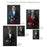 White Bulldog Drinking Martini Wall Art - Red and Blue Suit