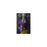 Elephant drinking beer wearing purple and yellow suit small wall art print