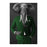 Elephant drinking martini wearing green suit large wall art print