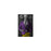 Elephant drinking martini wearing purple and yellow suit small wall art print