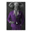 Elephant drinking martini wearing purple suit canvas wall art