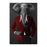 Elephant drinking martini wearing red and black suit canvas wall art