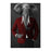 Elephant drinking martini wearing red and black suit large wall art print