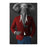 Elephant drinking martini wearing red and blue suit canvas wall art