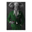 Elephant drinking red wine wearing green suit large wall art print