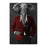Elephant drinking red wine wearing red and black suit canvas wall art