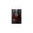Elephant drinking red wine wearing red and black suit small wall art print