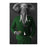 Elephant drinking whiskey wearing green suit canvas wall art