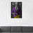 Elephant drinking whiskey wearing purple and yellow suit wall art in man cave