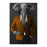 Elephant smoking cigar wearing orange and black suit canvas wall art