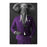 Elephant smoking cigar wearing purple suit canvas wall art