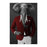 Elephant smoking cigar wearing red and white suit large wall art print