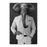 Elephant smoking cigar wearing white suit canvas wall art