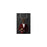 Elk drinking beer wearing red and black suit small wall art print