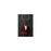 Elk drinking whiskey wearing red and black suit small wall art print
