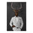Elk smoking cigar wearing white suit large wall art print