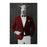 Goat Drinking Red Wine Art - Red and White Suit