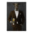 Greyhound Drinking Beer Wall Art - Brown Suit