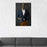 Greyhound Drinking Martini Wall Art - Navy and Orange Suit