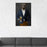 Grizzly Bear Drinking Beer Wall Art - Navy and Orange Suit
