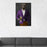 Grizzly Bear Drinking Beer Wall Art - Purple and Orange Suit