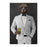 Grizzly Bear Drinking Beer Wall Art - White Suit