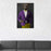 Grizzly Bear Drinking Martini Wall Art - Purple and Yellow Suit