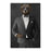 Grizzly Bear Smoking Cigar Wall Art - Gray Suit
