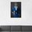 Canvas print of knight drinking beer wearing blue suit in man cave art example