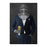 Large print of knight drinking beer wearing navy suit art