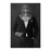 Large print of knight drinking martini wearing black suit art