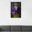 Canvas print of knight drinking martini wearing purple and yellow suit in man cave art example