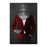 Large print of knight drinking martini wearing red and black suit art