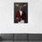 Moose Drinking Martini Wall Art - Red and White Suit