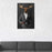 Moose Drinking Red Wine Wall Art - Gray Suit