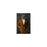 Owl drinking whiskey wearing orange suit small wall art print