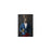 Rabbit drinking beer wearing blue and red suit small wall art print
