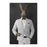 Rabbit drinking martini wearing white suit canvas wall art