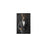Rabbit drinking red wine wearing gray suit small wall art print
