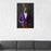 Rabbit Drinking Whiskey Wall Art - Purple and Orange Suit